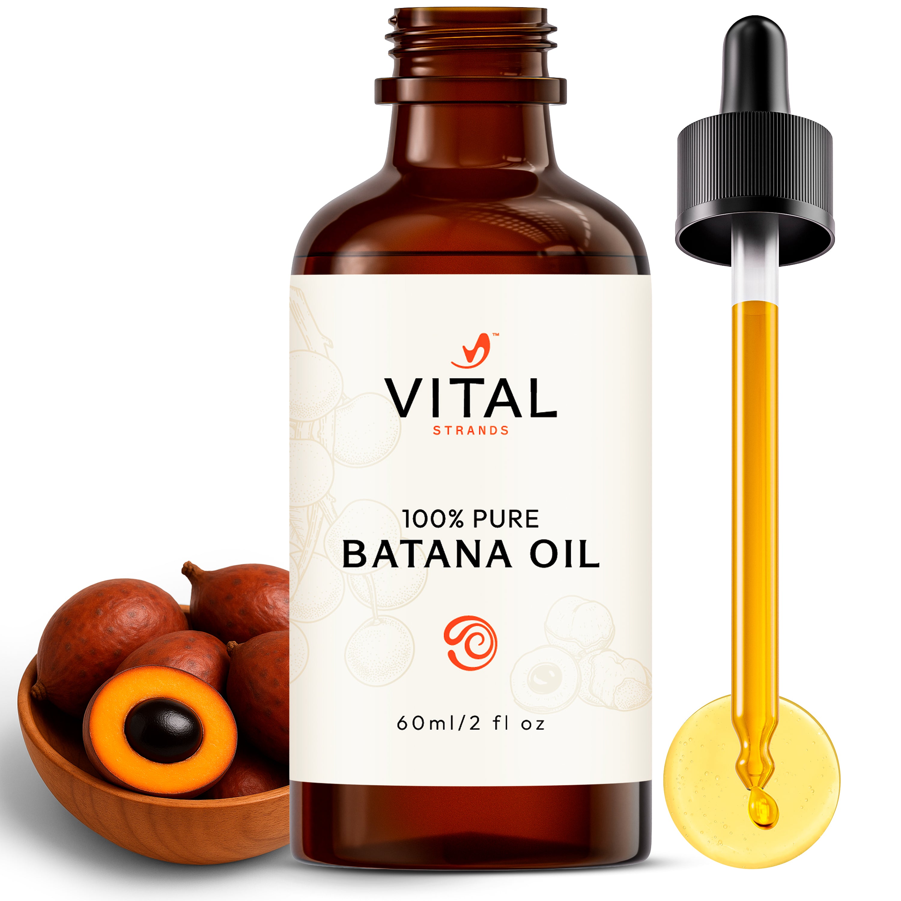 Vital Strands Batana Oil - Naturally Nourishes To Leave Hair Soft, Balanced, and Radiant